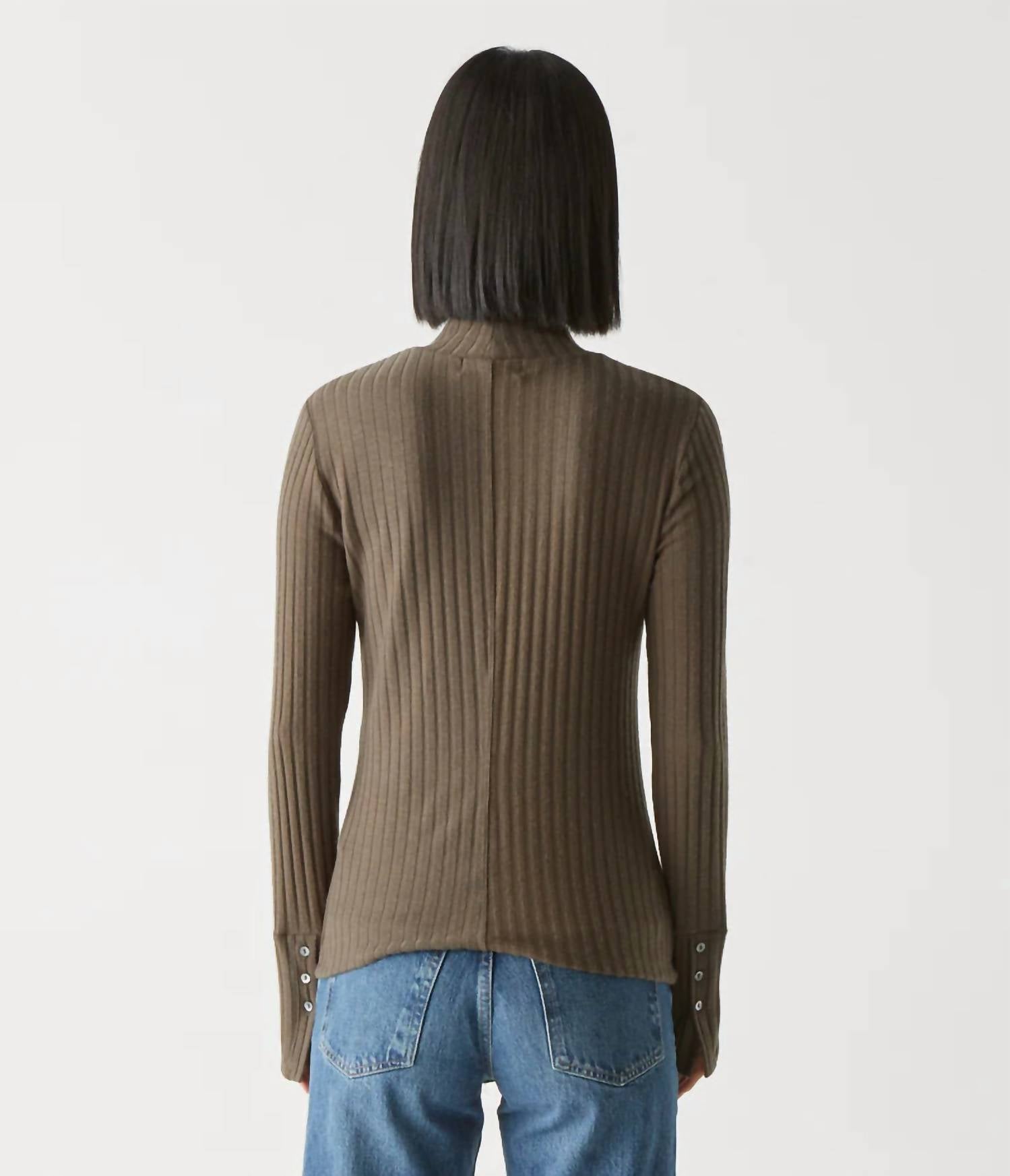 Michael Stars - Opal Ribbed Mock Neck Top