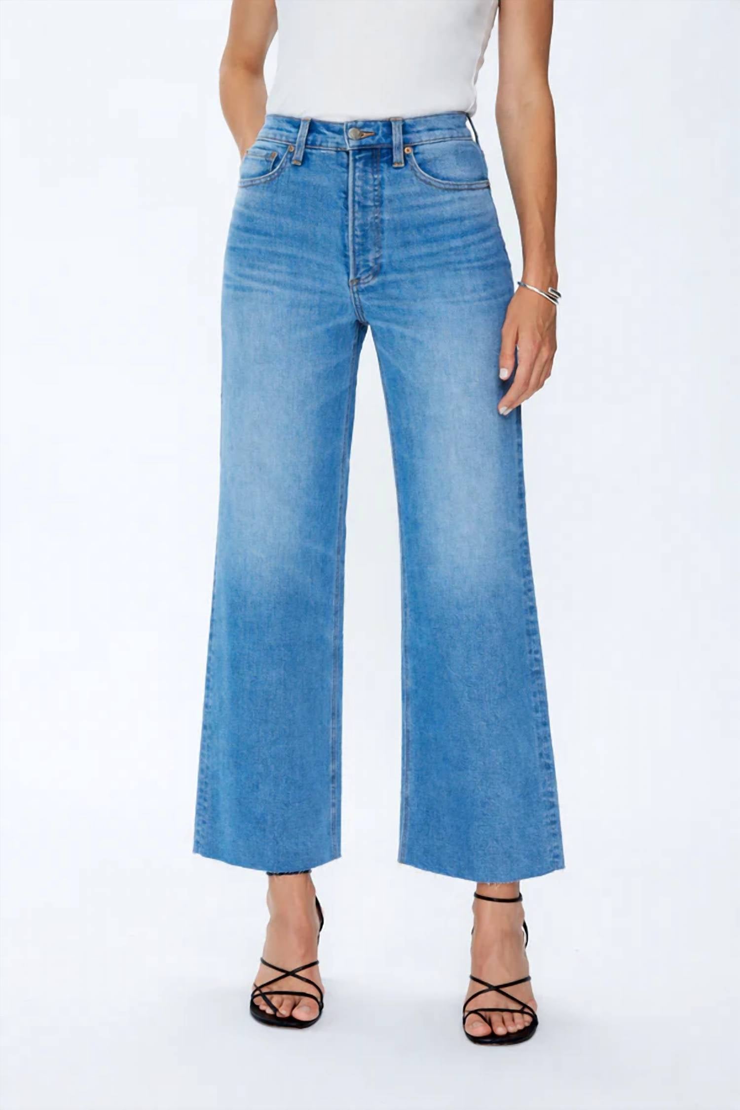Pistola - Lana Crop High Rise Ultra Wide Leg Jean