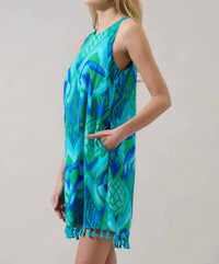 Sugarlips - Blissy Tropical Winda Trapeze Mini Dress