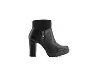 Andrea Women's Block Heel Boots in black - women's shoe