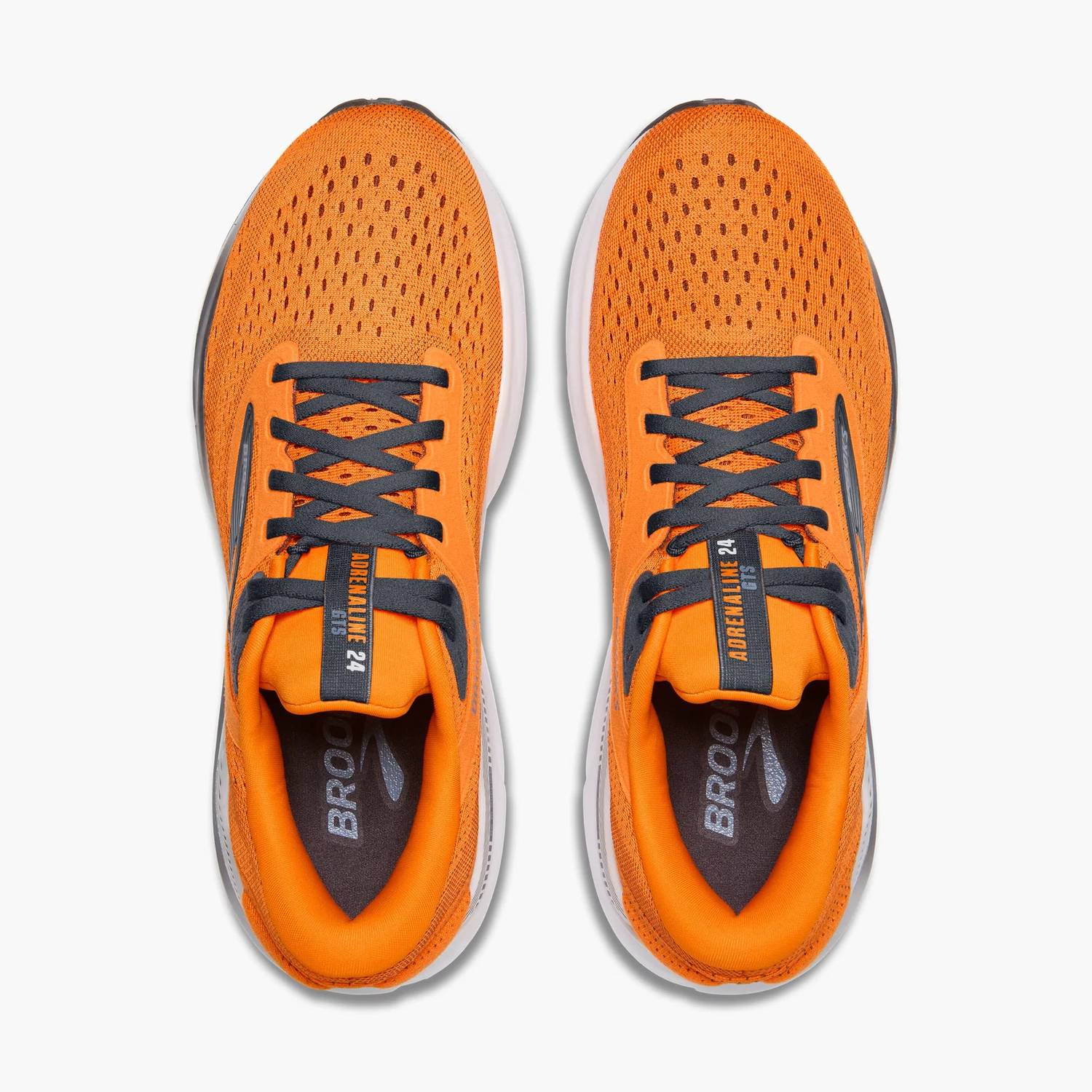 BROOKS Men's Adrenaline Gts 24 Running Shoes in orange ebony country blue - men's shoe - view 4