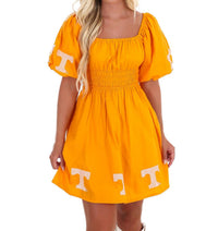 Stewart Simmons - University Of Tennessee Puff Sleeve Mini Dress