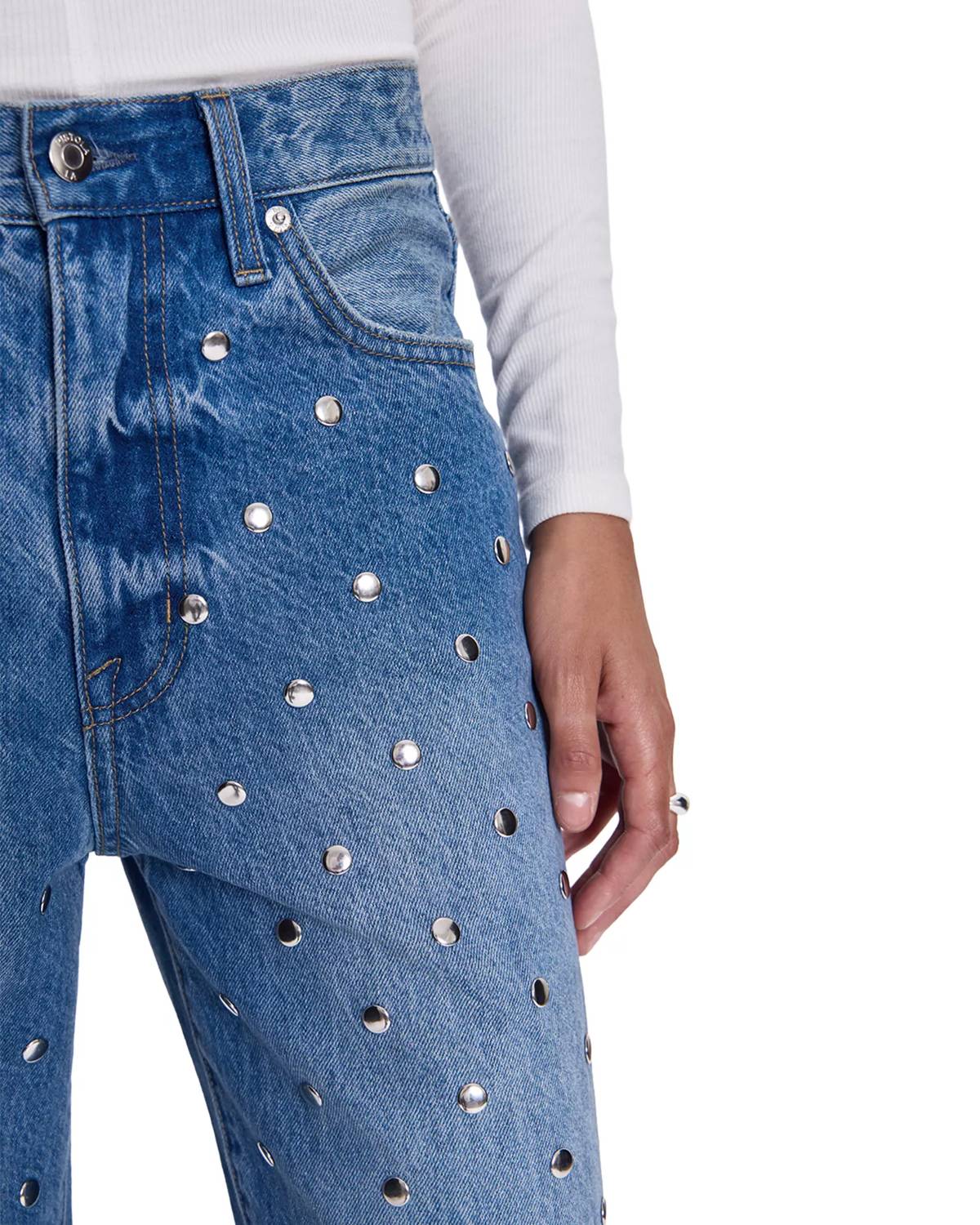 Pistola - Hendrix Embellished Rivets Jeans