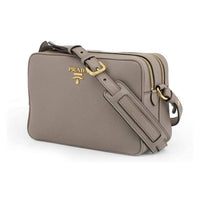 Prada - Women's Vitello Phenix Leather Double Zip Cross Body Bag