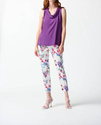 Joseph Ribkoff - Cowl Neck Closure Pullover Top
