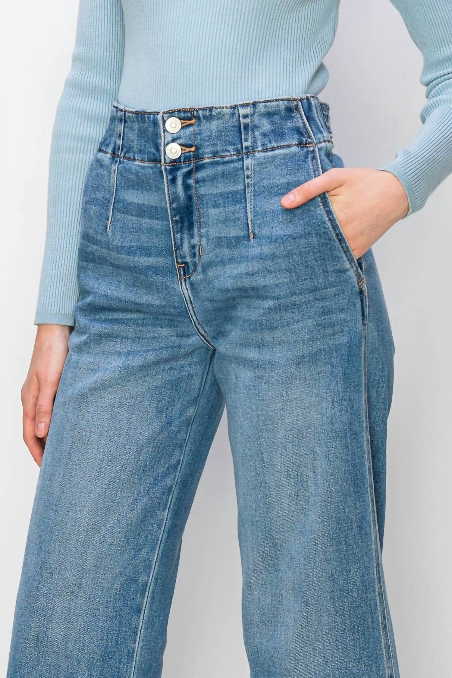 Artemis Vintage - Dani High Rise Wide Leg Jeans