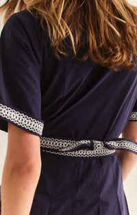 Cartolina Nantucket - Hadley V-neck Embroidery Romper