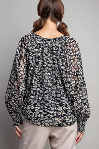 Ee:Some - Animal Print Blouse
