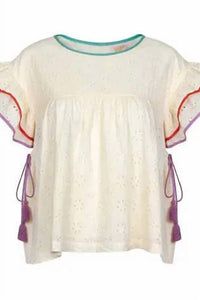 Sunshine Tienda - Eyelet Lottie Top