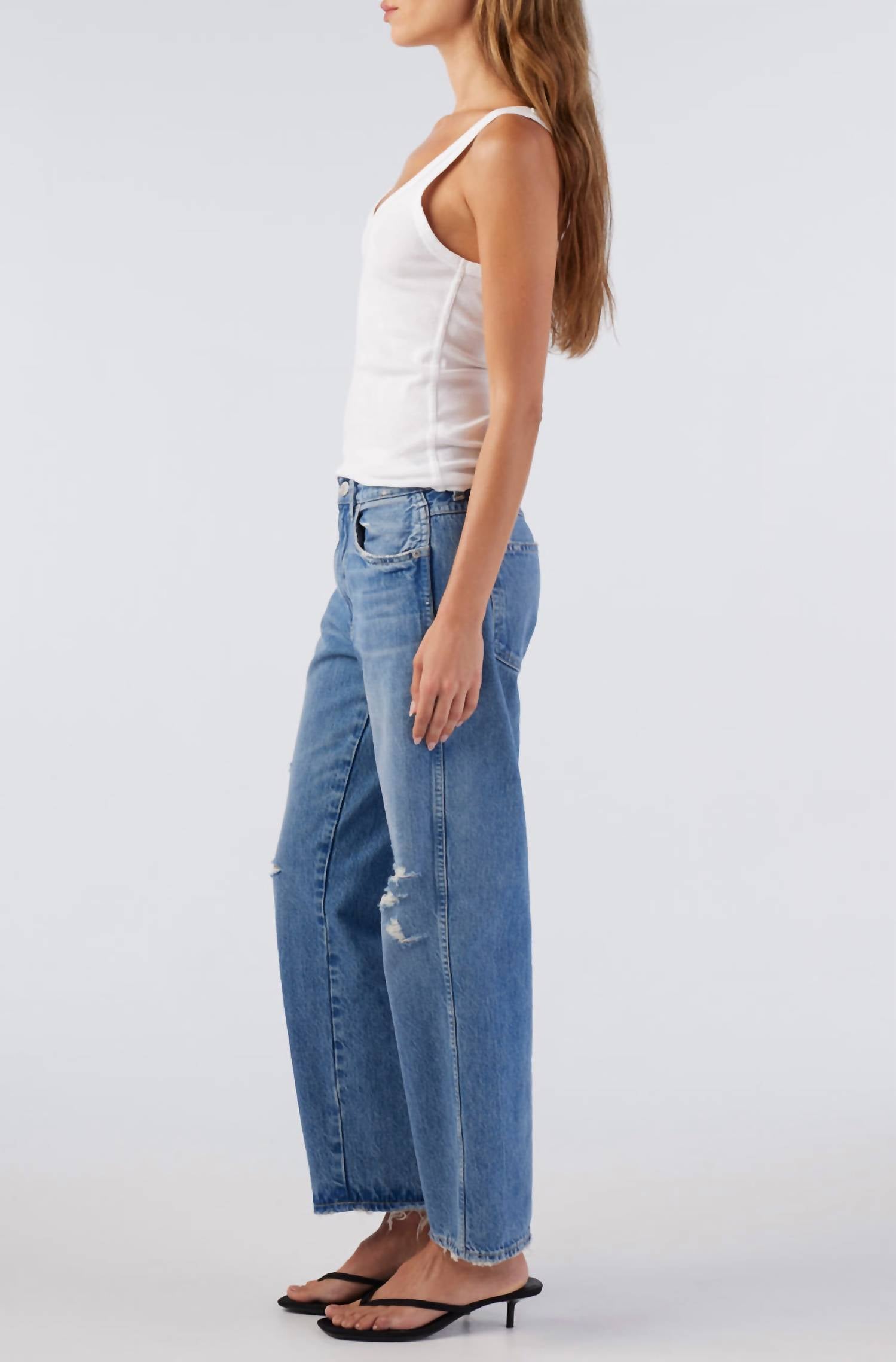 Amo - Billie Wide Leg Cropped Jeans