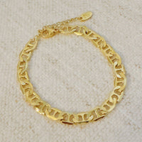 Ellison+Young Women's Horse Bit Linked Chain Bracelet in gold - women's jewelry