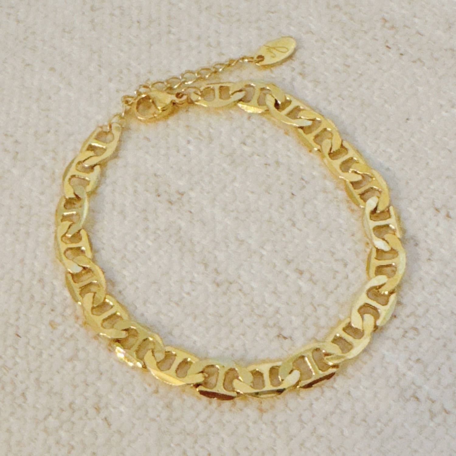 Ellison+Young Women's Horse Bit Linked Chain Bracelet in gold - women's jewelry