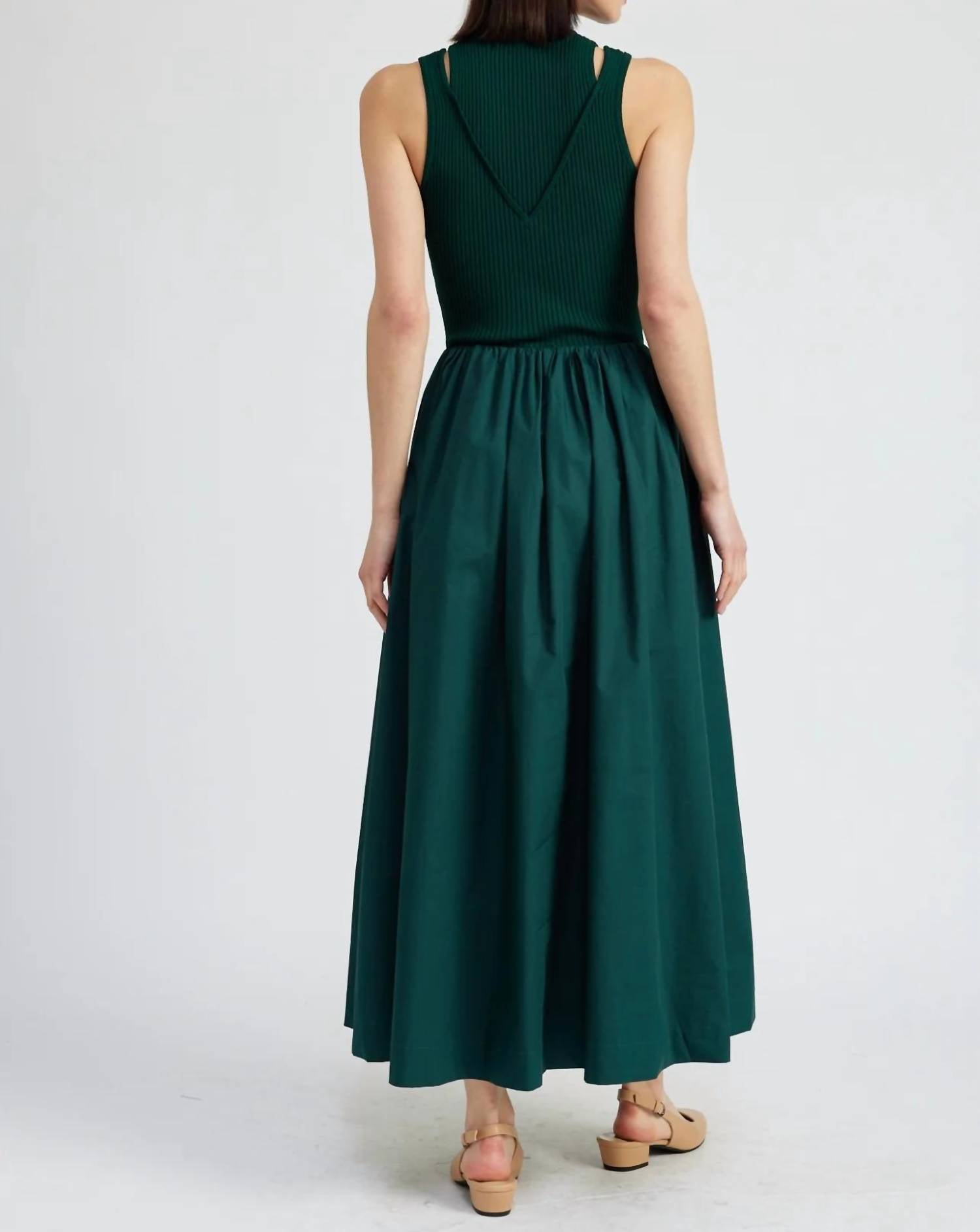 En Saison - Sigrid mixed media maxi dress