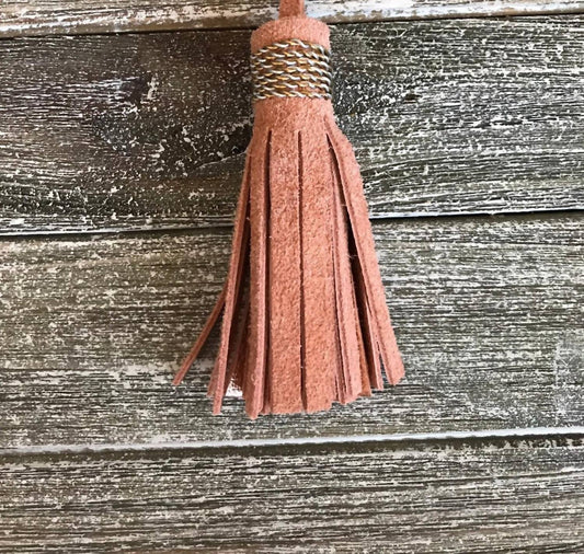 Suede Tassel Keychains