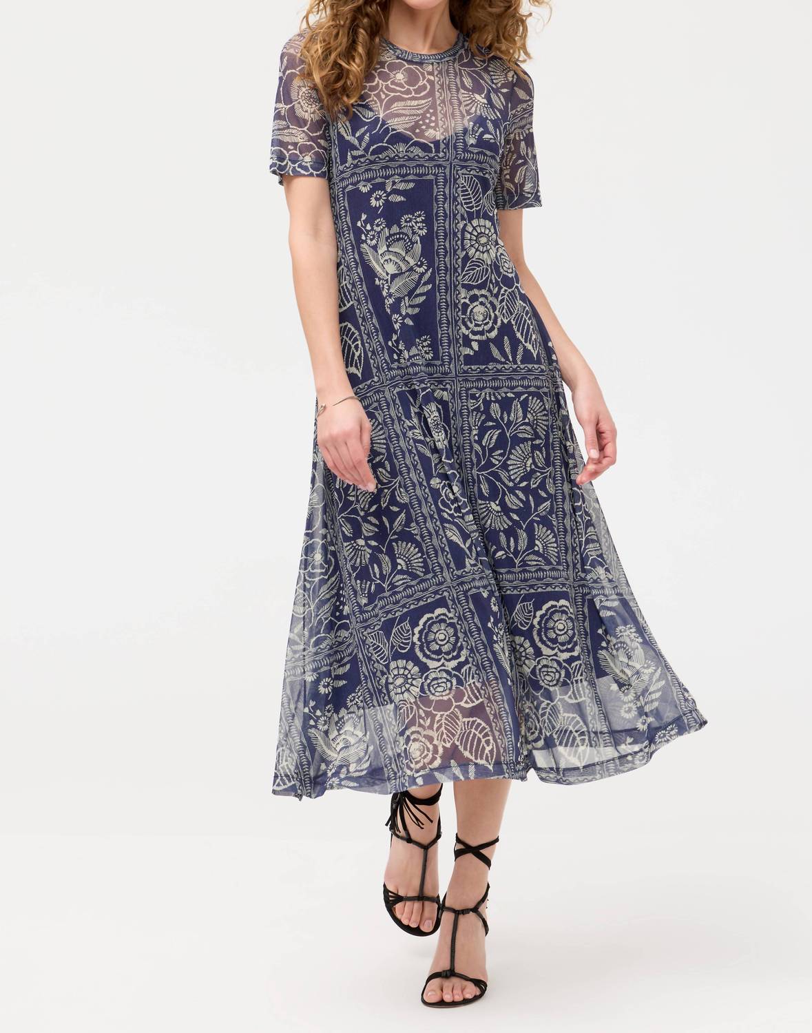 Johnny Was MESH TEE DRESS in vaelis - women's dress