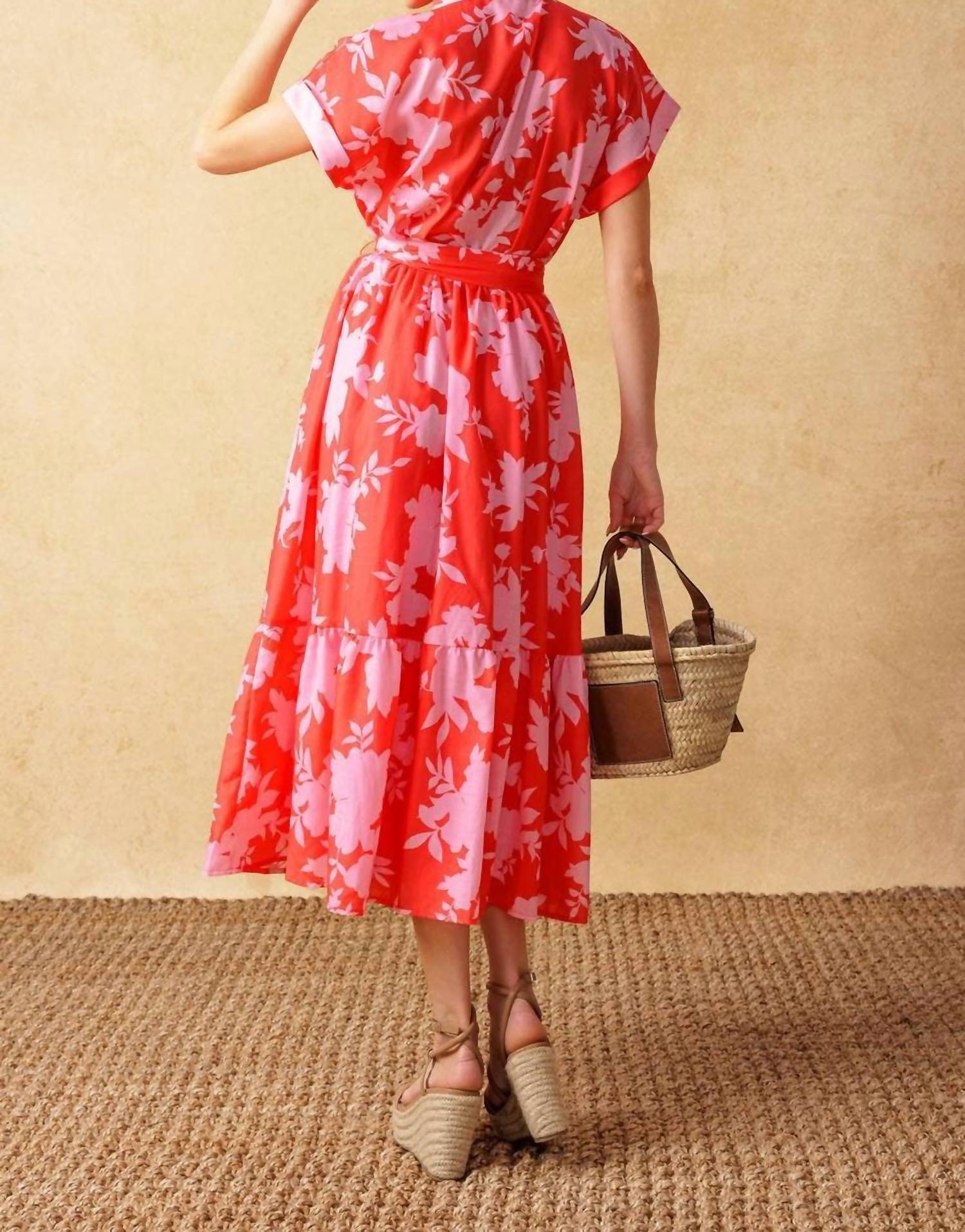 Flying Tomato - Floral Midi Dress