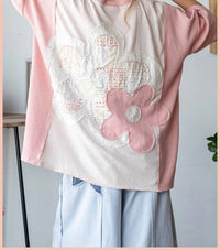 Oli & Hali - Oversized Flower Patch Top