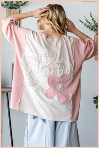 Oli & Hali - Oversized Flower Patch Top