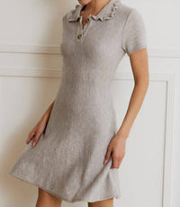 Sunday Edition - Ruffle Polo Mini Dress