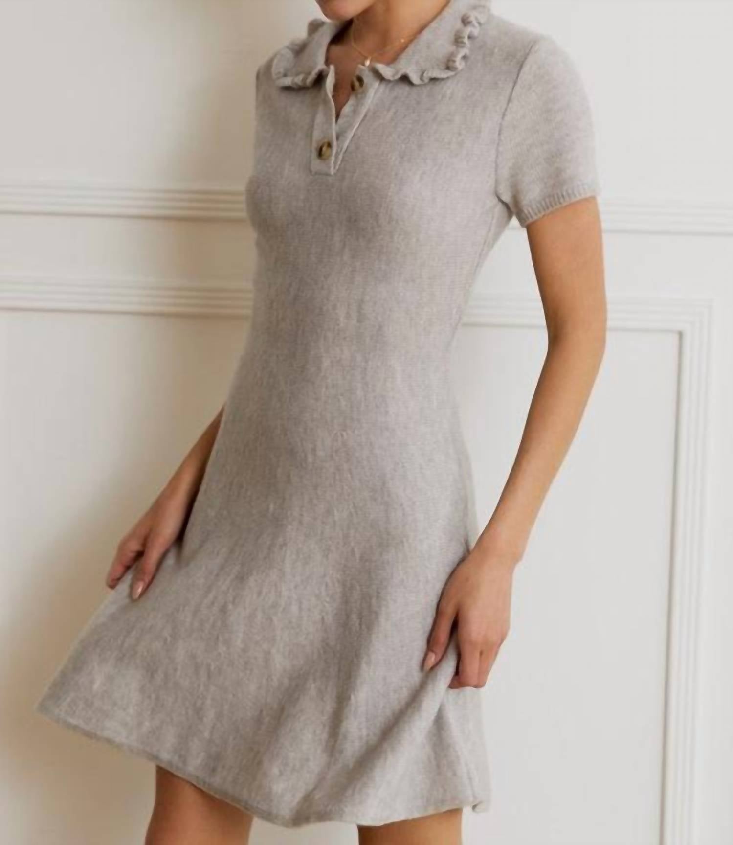 Sunday Edition - Ruffle Polo Mini Dress
