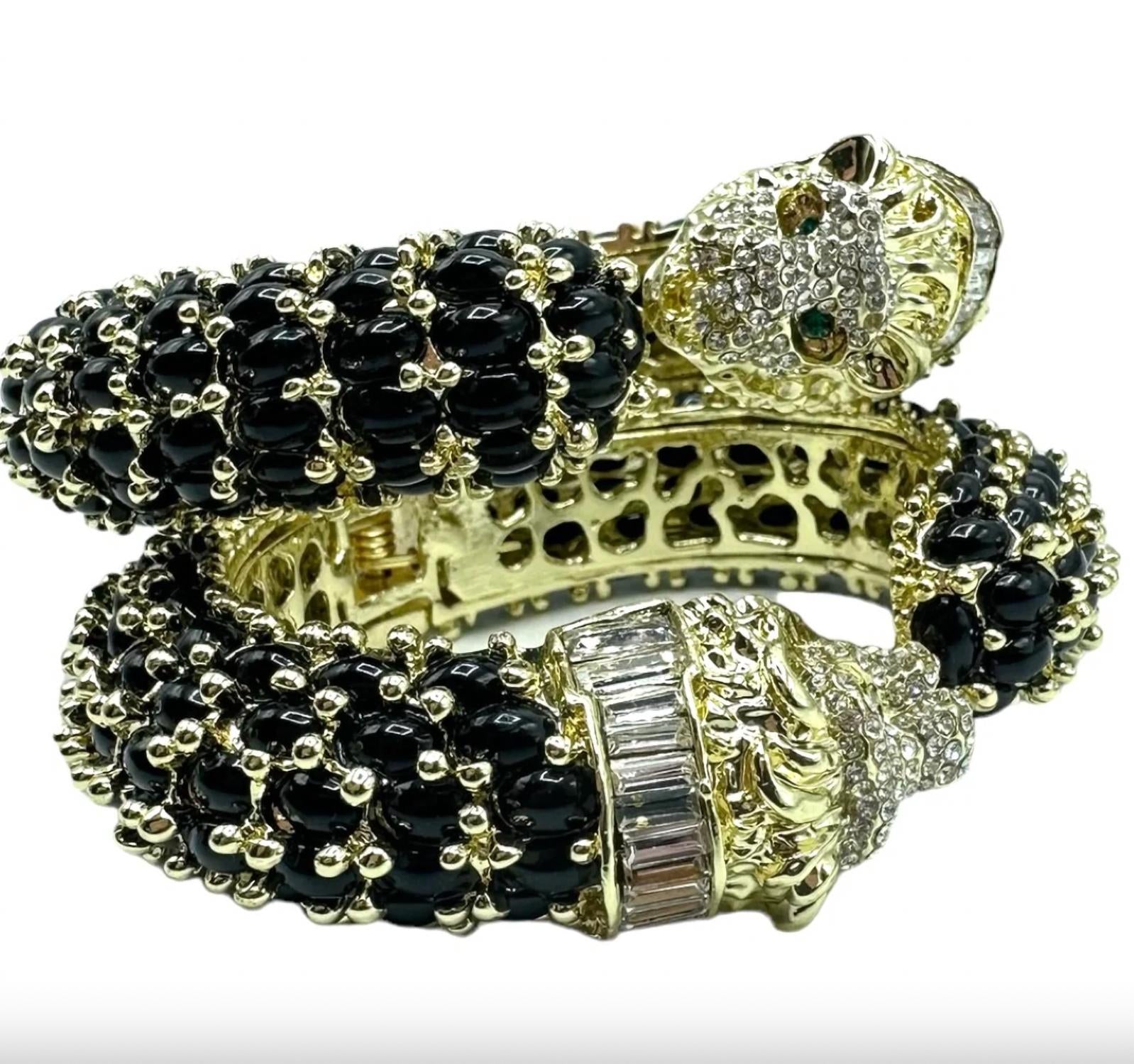 Garland Bags - Women's Leopard Hinged Bracelet