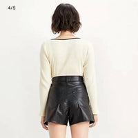 Levi'S - High Rise Faux Leather Shorts