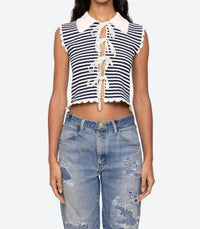 Sea - Addy Striped Knit Vest