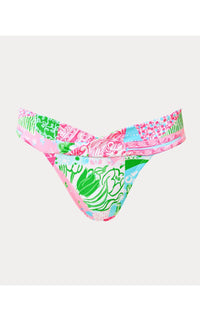 Lilly Pulitzer Trey Bikini Bottom in multi crazy quilt - women's swimwear - alternate view