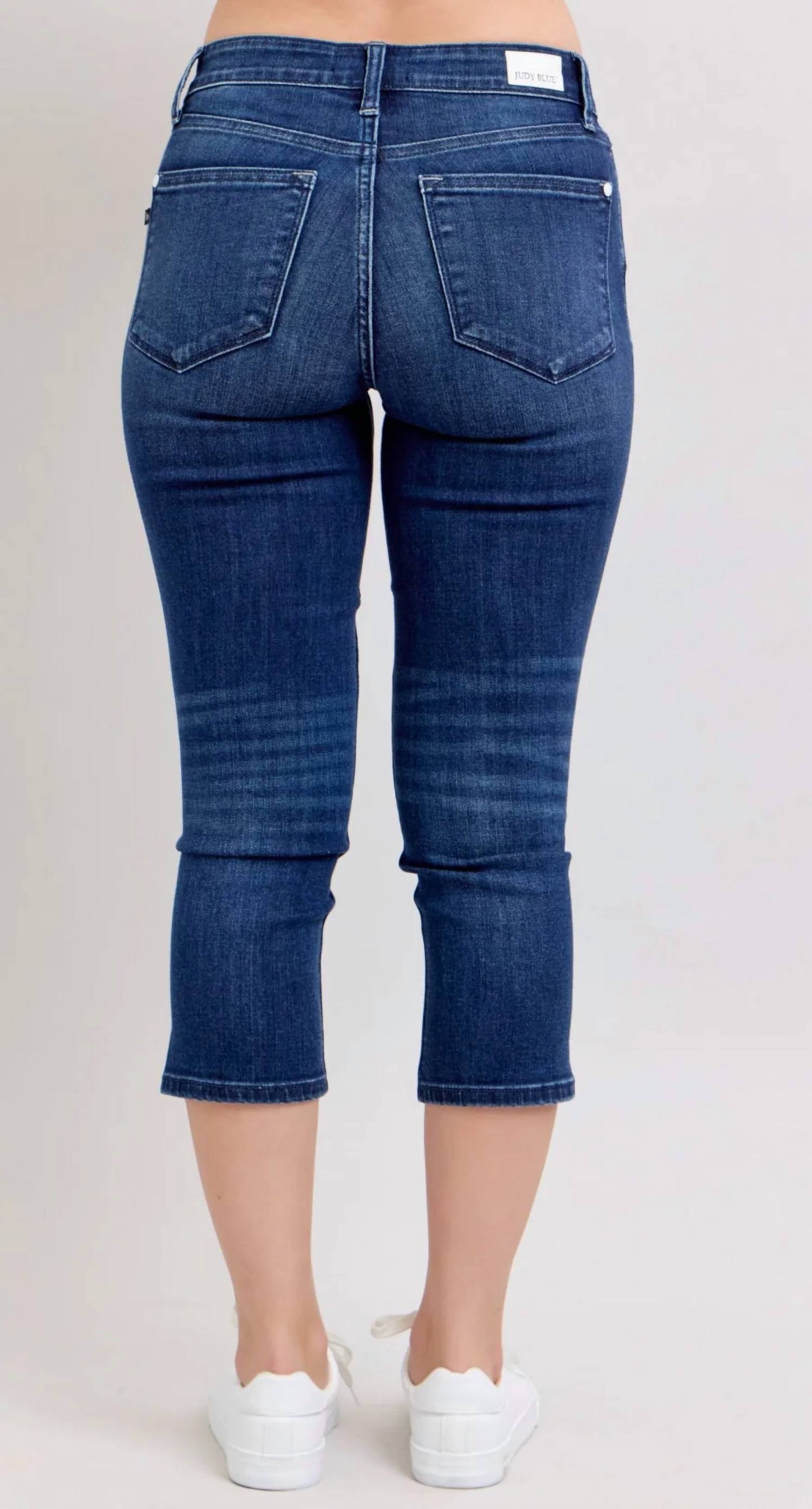 Judy Blue - Side Slit Capri Jeans