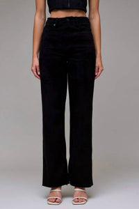 Hidden - Ella Suede Side Slit Pants