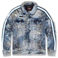 Jordan Craig - Junior's Sparta Striped Denim Jacket