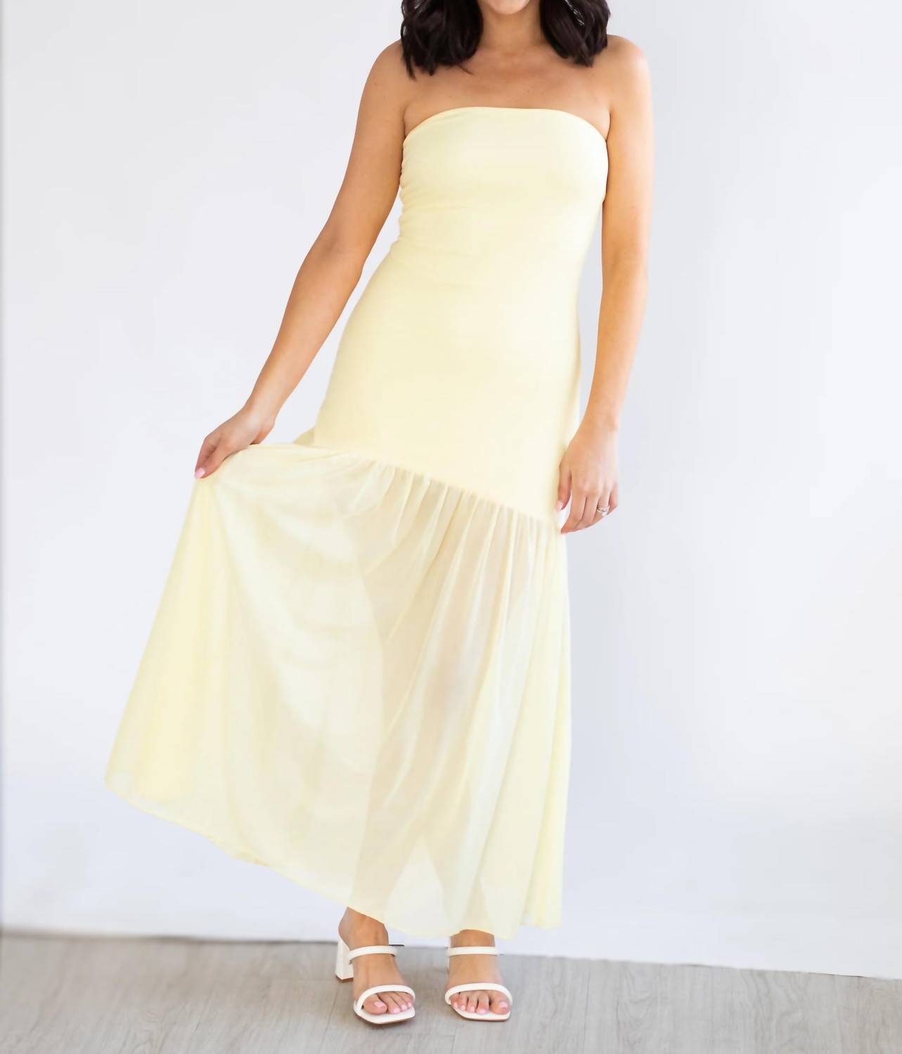 One And Only Collective - Sunlit Sheer Maxi Dress