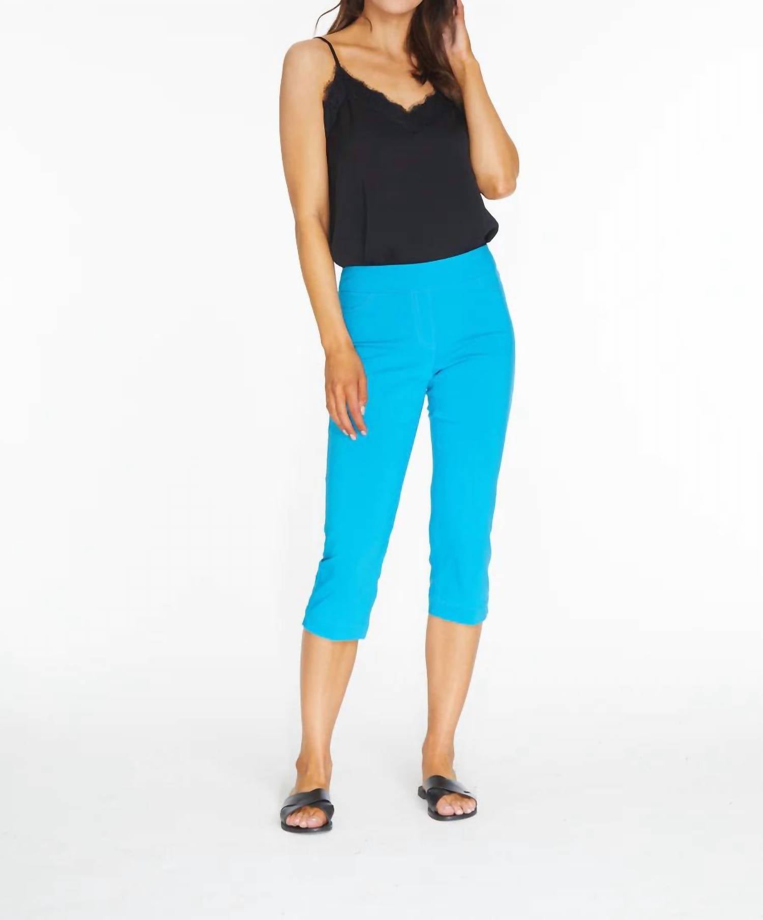 Slimsation By Multiples - Wrinkle-resistant Incoming Capri