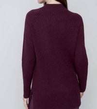 Charlie B - Mock Neck Raglan Sleeve Sweater