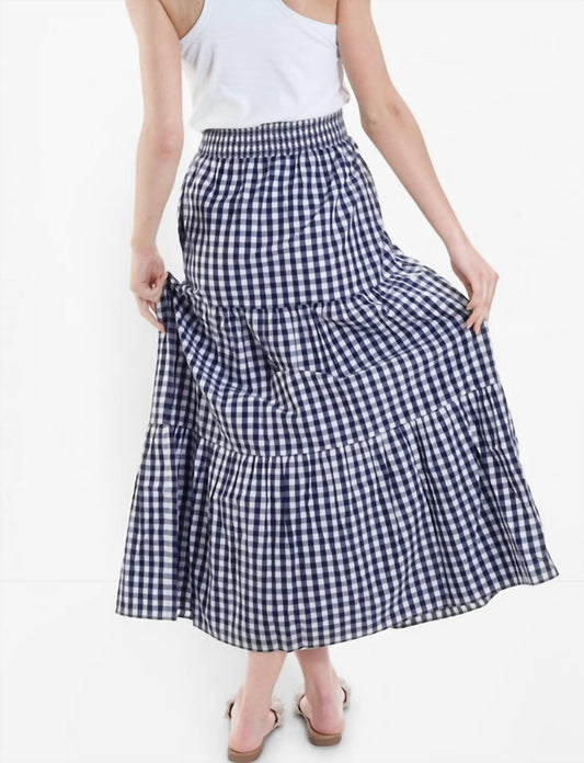 Navybleu - Gingham Skirt