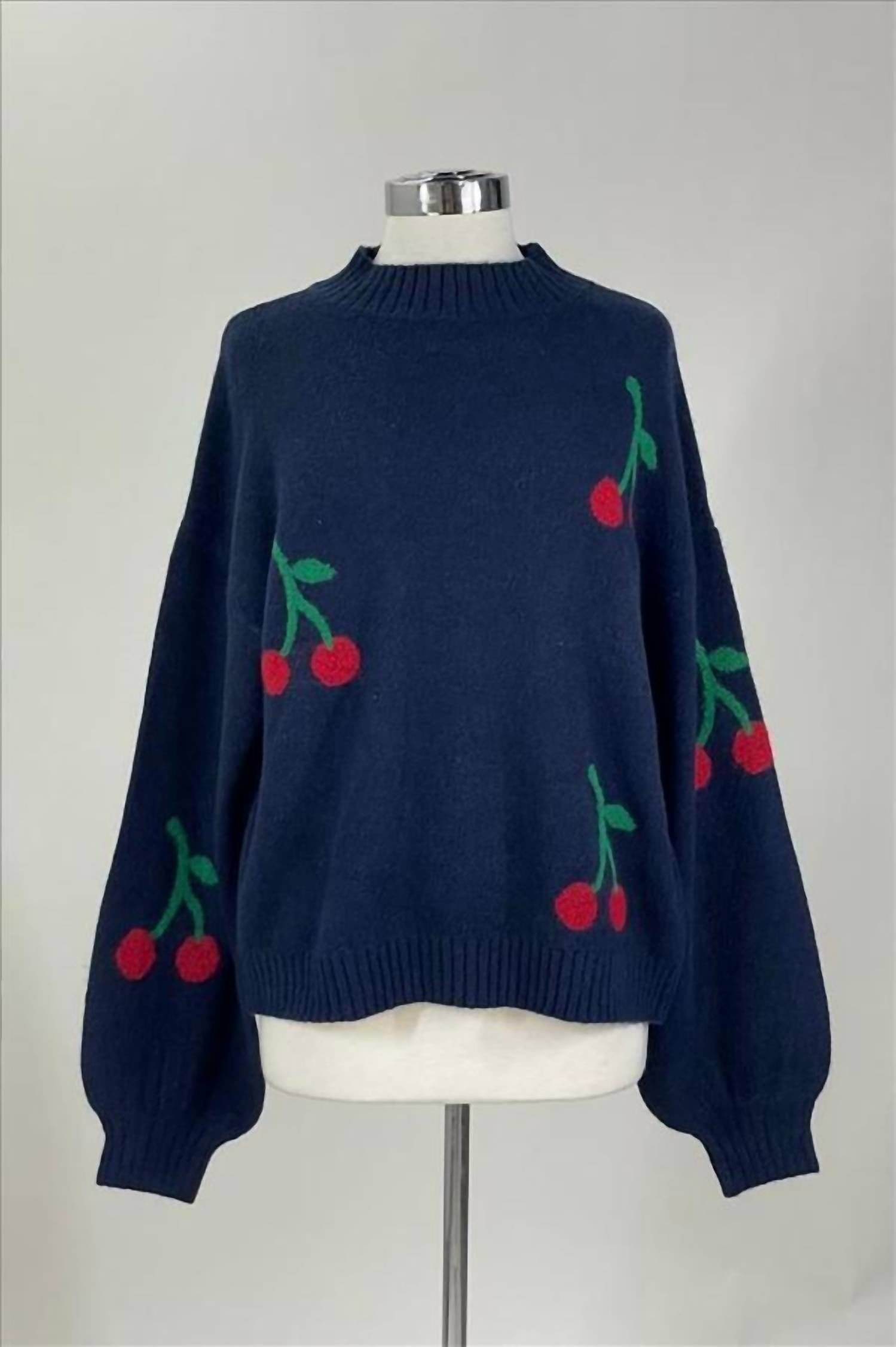 By Together - Women's Cherry Sweater