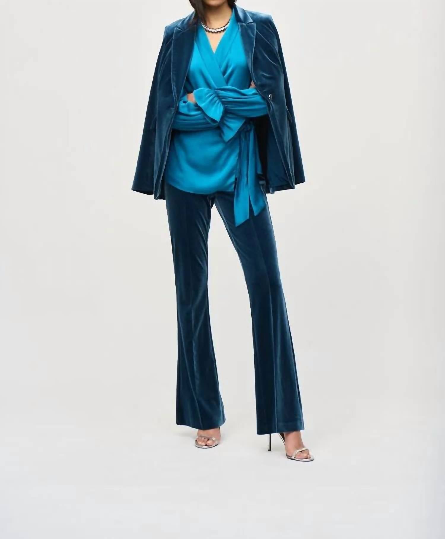 Joseph Ribkoff - Satin Wrap Blouse