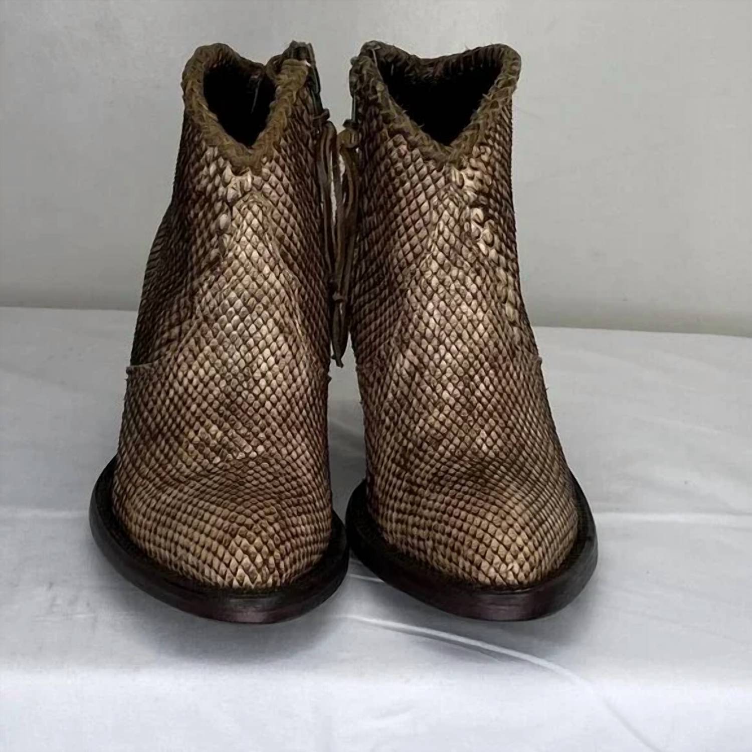 Allens Boots - Women's Kyra Exotic High Heel Ankle Boots