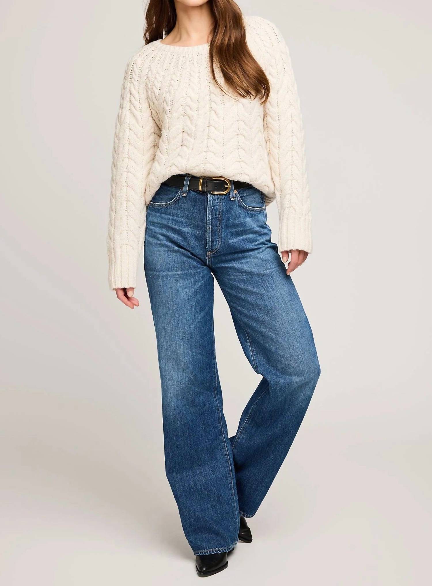 Gentle Fawn Lorenzo Pullover Sweater in cream - women's sweater