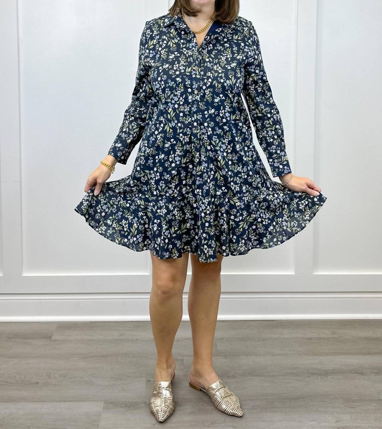 Duffield Lane - Iris Long-sleeve Shirt Dress