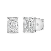 Diana M Jewels - Women's Radiant Lab-grown Diamond Stud Earrings (8.00 Tcw) - Elegant Plus