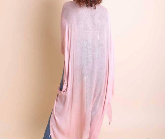 Leto - Open Weave Drape Kimono