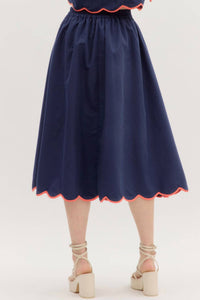 Entro - Totally Tulips Midi Skirt