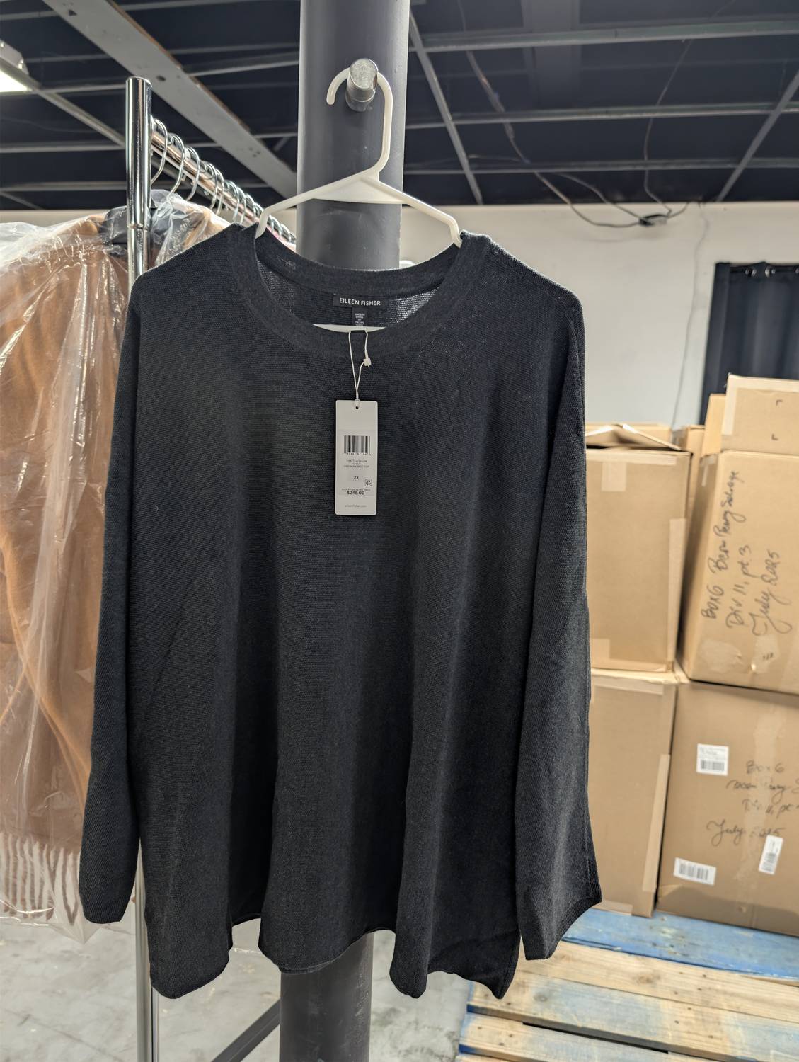 Eileen Fisher - WOMEN'S CREW NECK BOX TOP