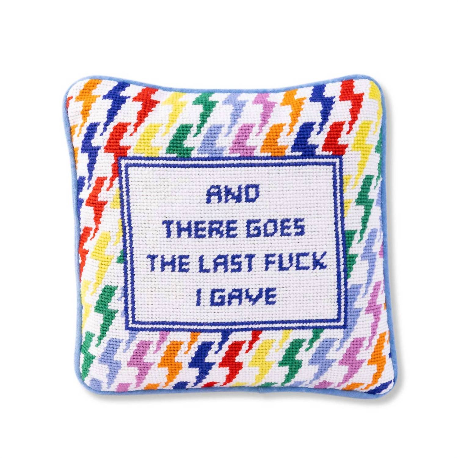 Furbish Studio - And There Goes Needlepoint Pillow