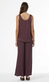 Young Fabulous & Broke - Dana Heavy Satin Scoop Tank Top