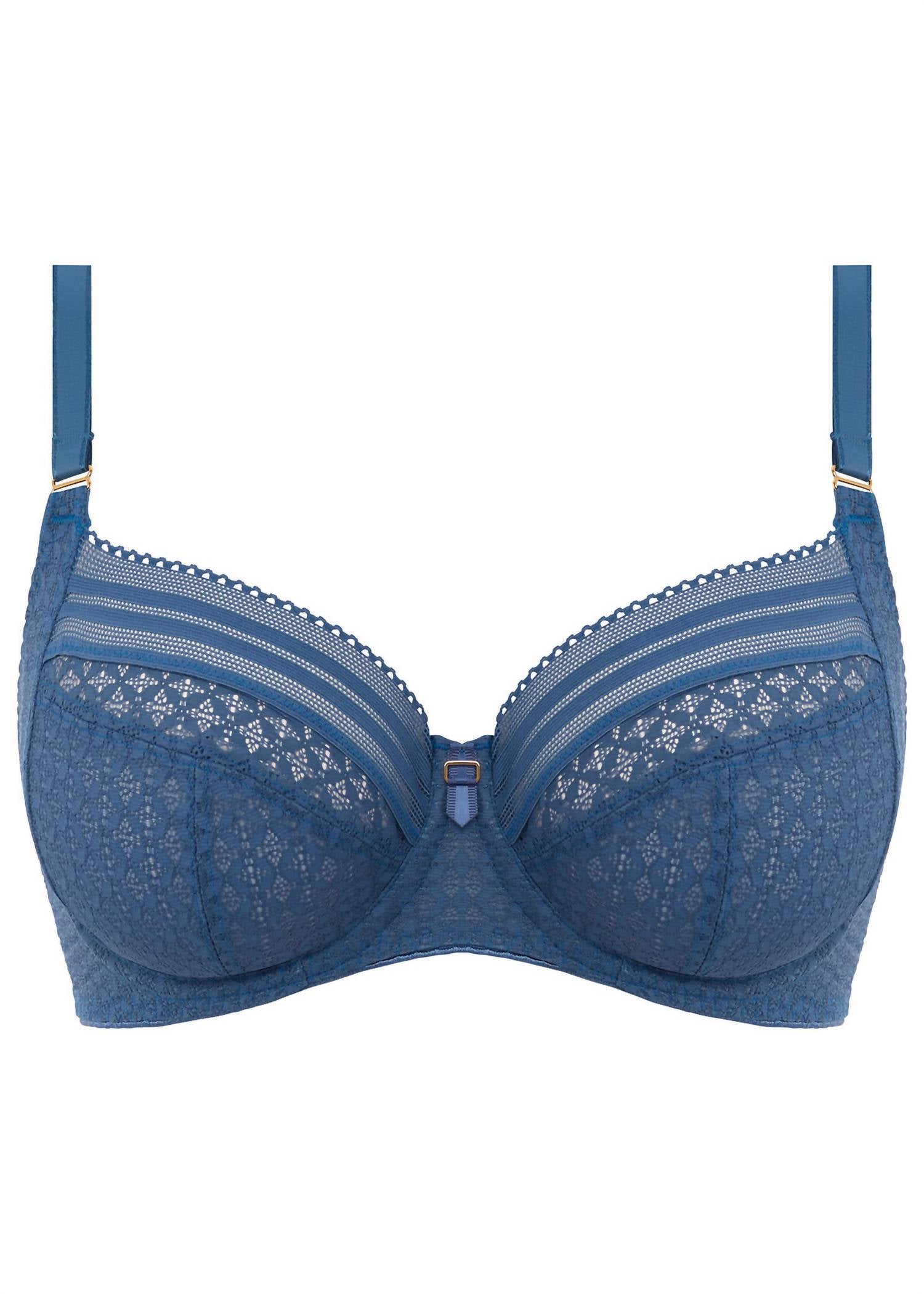 Freya Viva Side Support Bra in lace vintage denim - women's intimate - view 4