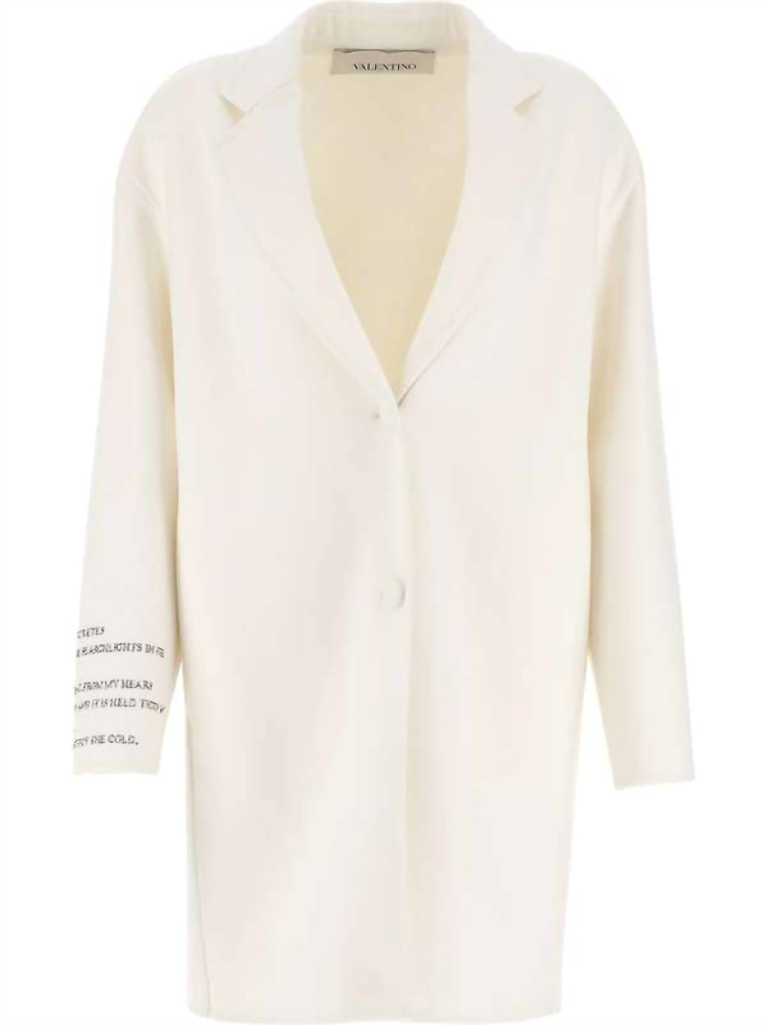 Valentino - Women's Poem Detail Single Breasted Coat