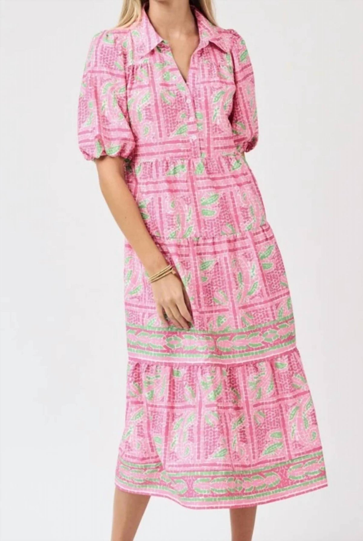 Mary Square - Eloise Trellis Tiles Dress