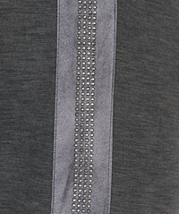 Esqualo - Modal Sweatshirt With Rhinestone Trim